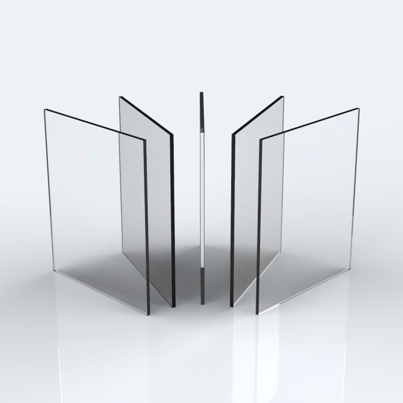 Polycarbonat 5 mm farblos, Polycarbonat Zuschnitte, transparent